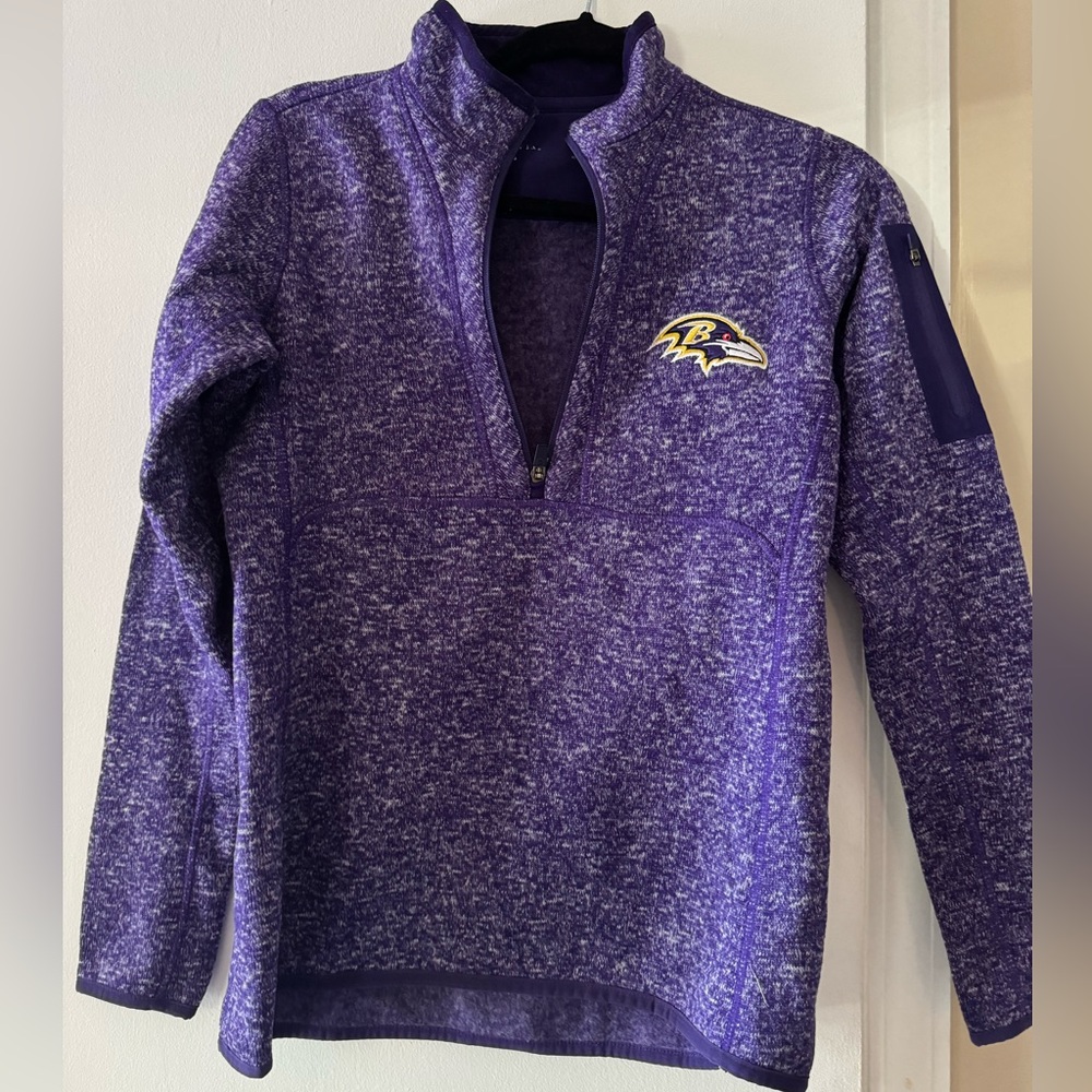Baltimore Ravens quarter zip pullover sweatshirt
